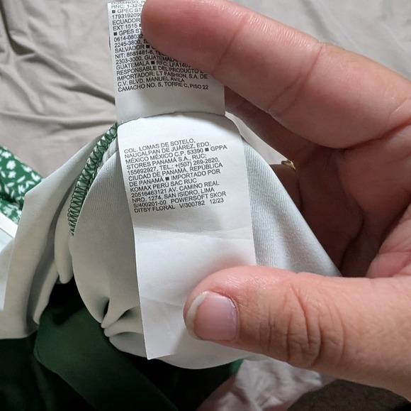 Old Navy Extra High Waisted Powersoft Ditsy Floral Skirt, XL, Kelly Green - Picture 4 of 5